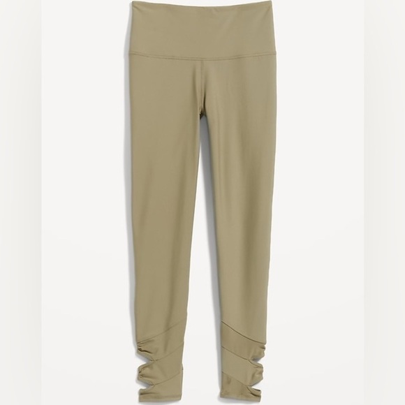 Old Navy Pants - OLD NAVY Active High-Rise Powersoft Go-Dry 7/8 Ankle Cutout Leggings XL Petite